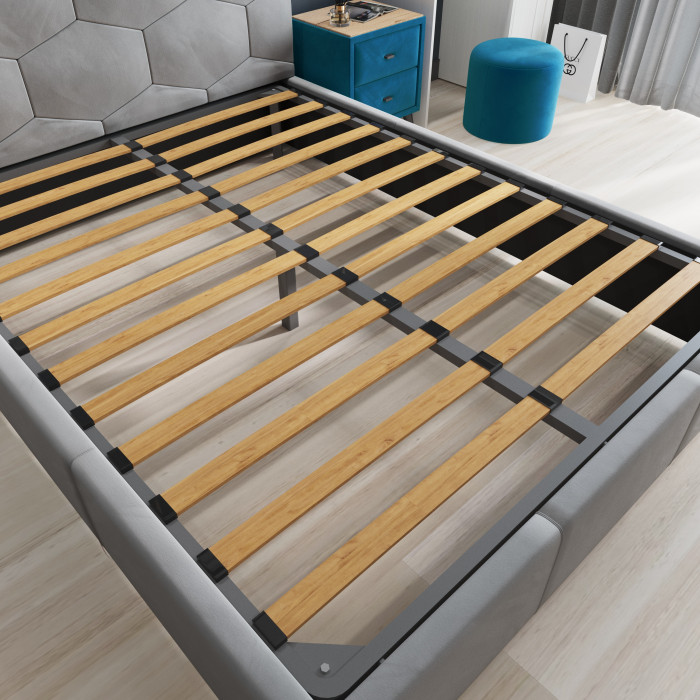 Манука Кровать интерьерная 180 винный, ортопед