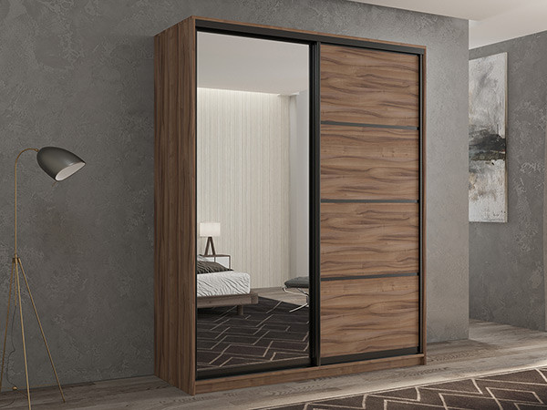 Шкаф-купе Кааппи 2 Орех Тьеполло 160х45х230 см