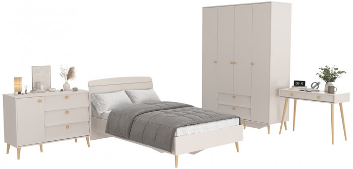 Афина Спальня 13-1200, кашемир серый