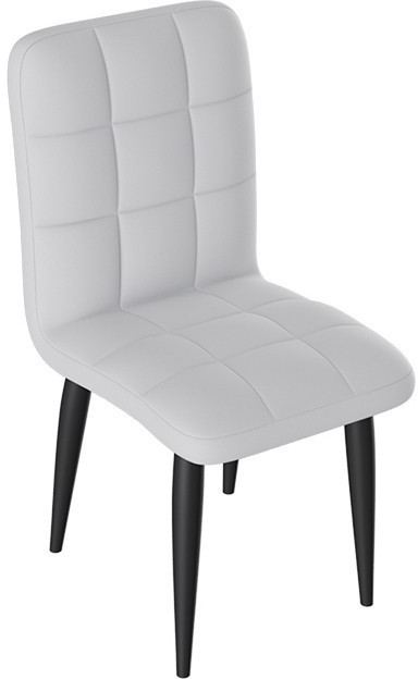 Франк ДП 2-17 Стул (конус) (Белый матовый/Кожзам Белый)