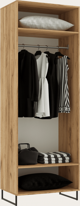 Нэнси LOFT Шкаф 2-х ств. 800 (ЛДСП) (Дуб Крафт)