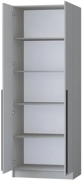 Шкаф Бастион 1000 с антресолью, Серая гавань