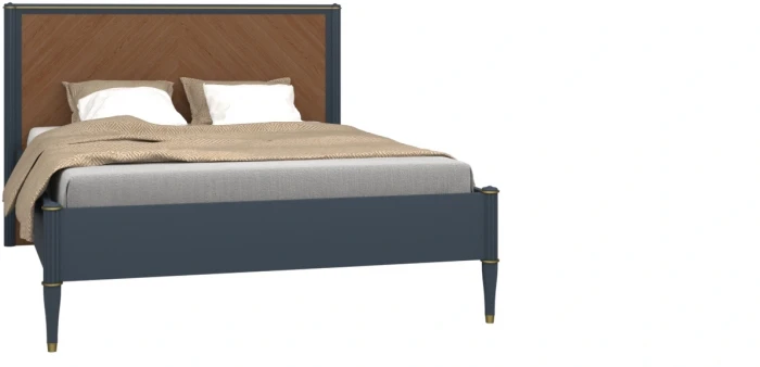 Модульная спальня "Тиволи" из массива дуба - Серый антрацит (лак)