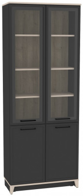 Шкаф книжный Аурелио 8, антрацит