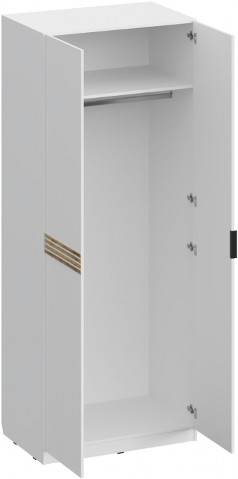 Модульная спальня Нао, набор №1, Дуб вотан/Белый (Профиль МДФ Дуб вотан)