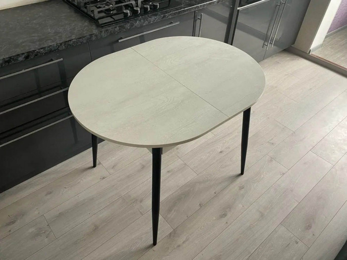 Обеденная группа Стиль-1 / Стул Х 4 шт. / Бетон белый/черный / бид 08