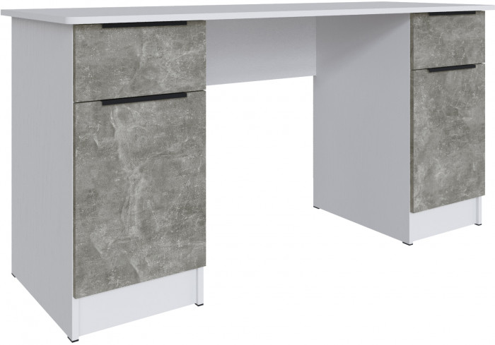 Стол письменный Мадрид (1,5), Белый/Ателье светлое