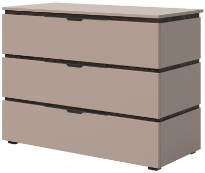 Комод 3 ящика "Ривьера" - Дуб кентербери/Капучино