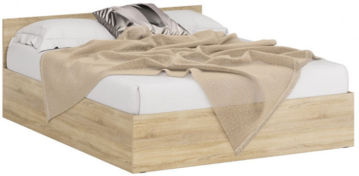 Кровать 1600 + Шкаф 2-х створчатый Стандарт, дуб сонома