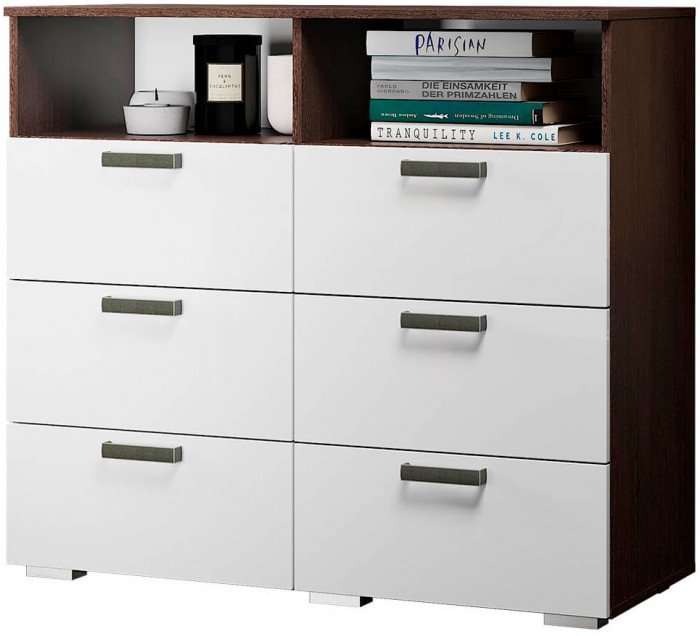 Комод "Азаро" венге/белый глянец