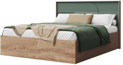 Кровать 180х200 "Монтиз" с щитовым основанием - Дуб мадура/Эвкалипт