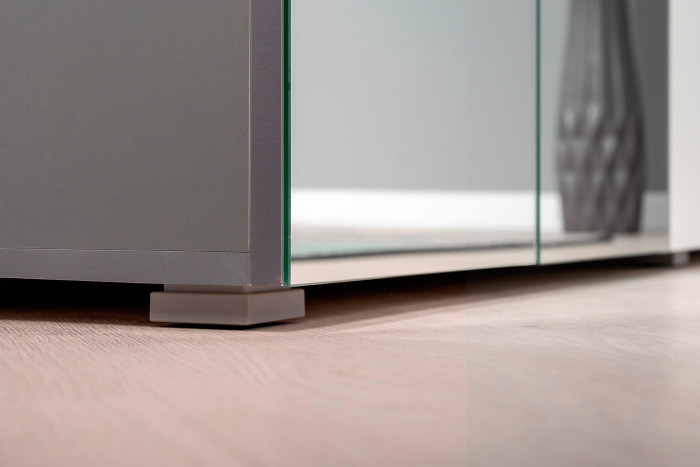 Октава Прихожая 15-123Н, серый графит/дуб крафт золотой/фасады МДФ серый графит