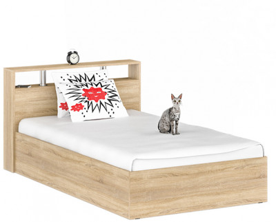 Камелия Кровать 1200, дуб сонома