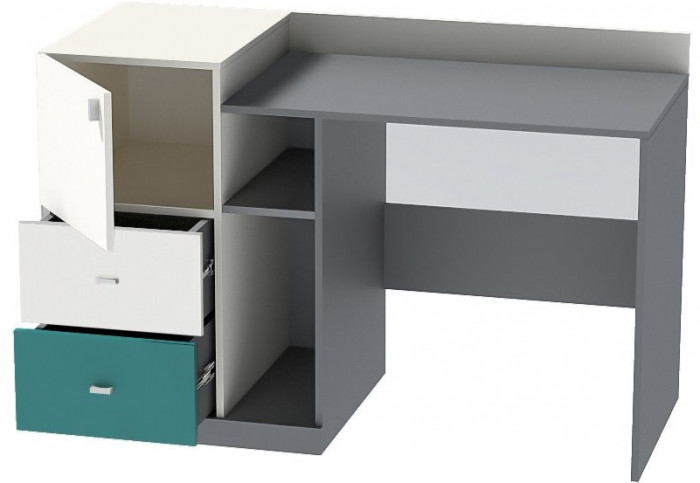 Клео СТ-1 Стол (Графит/Миндаль/Океан)