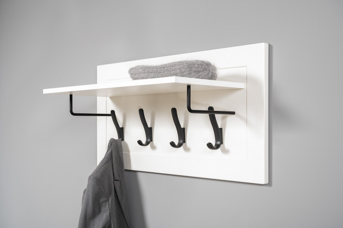 Остин Прихожая 13, белый шагрень/дуб крафт золотой