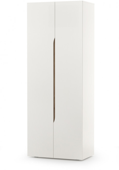 Муссон 13.198 Шкаф + 13.349 Стеллаж + 13.97 Комод + Зеркало СВК, цвет белый/дуб эндгрейн элегантный, ШхГхВ 204,6х52,3х229,8 см., НЕ универс. сб.