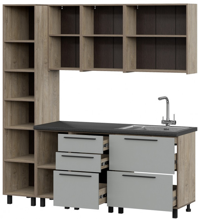 Кухня Этна 2.0 м. Комплект 5, софт грей