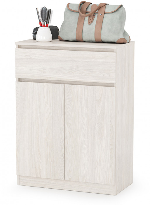 КР100 Ника прихожая № 10, цвет ясень анкор светлый, ШхГхВ 255,6х38,3х207,9 см., универсальная сборка