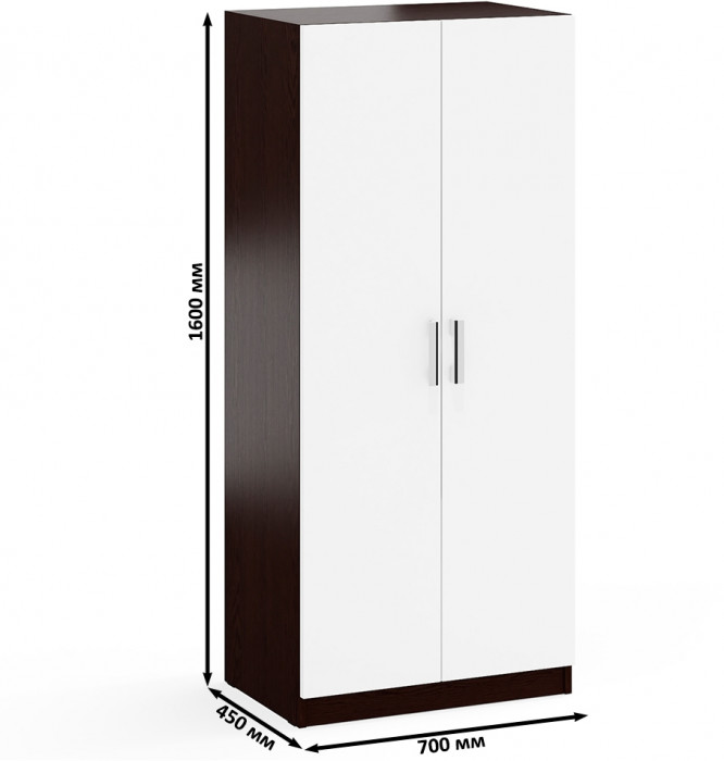 Два Шкафа С-МД-СК9Ш к компьютерному столу С-МД-СК9, венге/белый шагрень