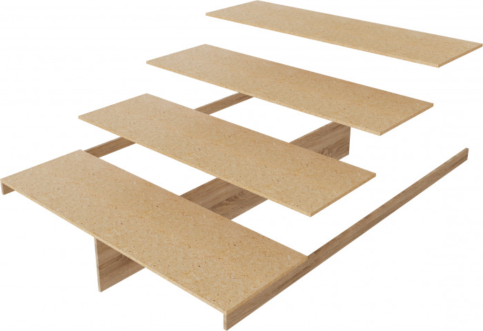 Ливорно Кровать ЛКР-1 (1,4) с настилом ДСП 2С, Ясень анкор светлый