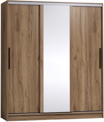 Шкаф-купе с зеркалом Strike 1800 Дуб табачный Craft