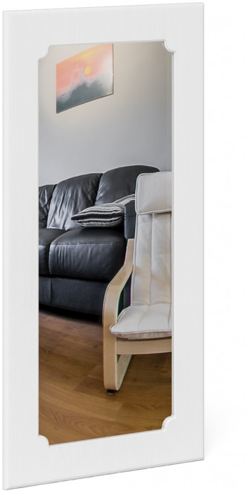 Прихожая П-6 Компоновка № 05, цвет дуб сонома/фасады МДФ белое дерево фрезеровка прованс, ШхГхВ 110х35х200 см.