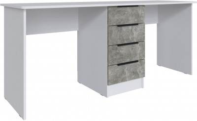 Стол письменный для двоих Мадрид (1,8), Белый/Ателье светлое