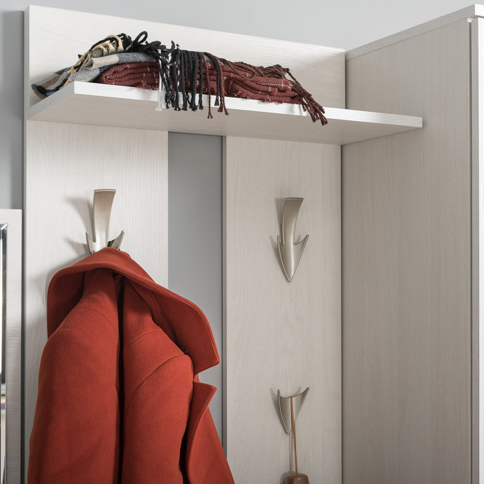 КР100 Ника прихожая № 15, цвет ясень анкор светлый, ШхГхВ 291,2х38,3х207,9 см., универсальная сборка