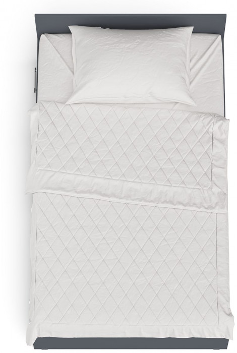 Мори Кровать с ящиками 1200, цвет графит, ШхГхВ 123,5х203,5х70 см., сп.м. 1200х2000 мм., без матраса, основание есть