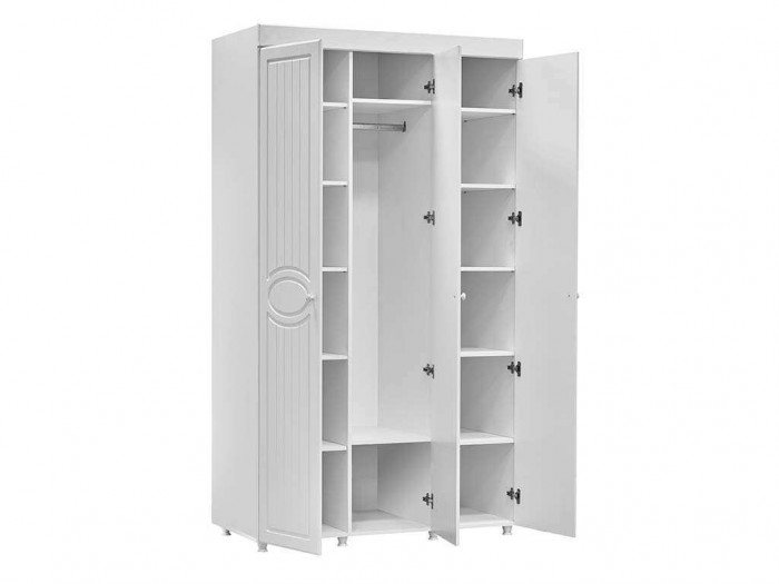 Спальня Монако-4 мягкая спинка белое дерево