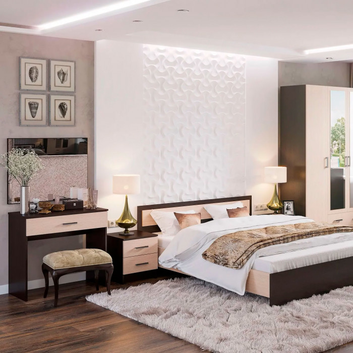 ГАРМОНИЯ ТБ 601 тумба прикроватная (0,4х0,45х0,408) венге/белфорт