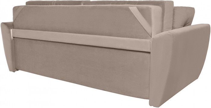 Диван еврокнижка Амстердам 160 ЛЮКС 05 ВЕЛЮР БЕЖЕВЫЙ