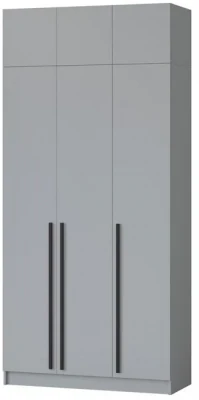 Шкаф Бастион 1200 с антресолью, Серая гавань