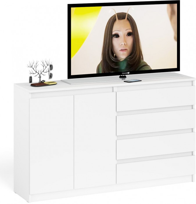 Мори Комод МК1600.1, цвет белый, ШхГхВ 160,4х41х94 см., НЕ универсальная сборка