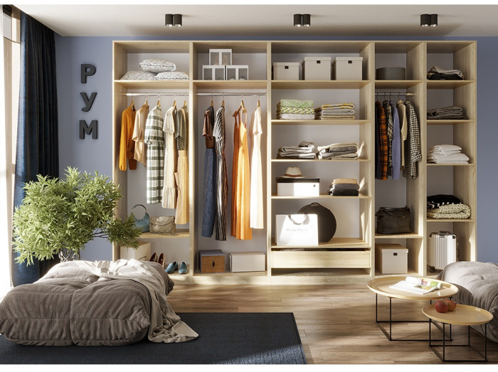 Гардеробная Рум. Комплект 6.2, дуб сонома