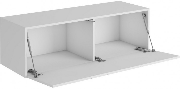 ГРАНЖ Тумба ТМ-004 (Д.1200, подвесная) (Белый (Шагрень) / Белый софт)