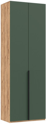Шкаф 2-х створчатый Марвэл, Крафт золотой/Браш мени грин