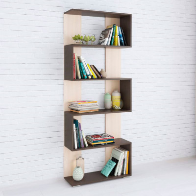 Стеллаж Ромео-1 (700*1800*250) венге/дуб молочный