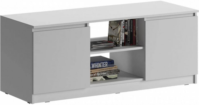 Челси Тумба ТВ (Белый глянец, Дуб Сонома)