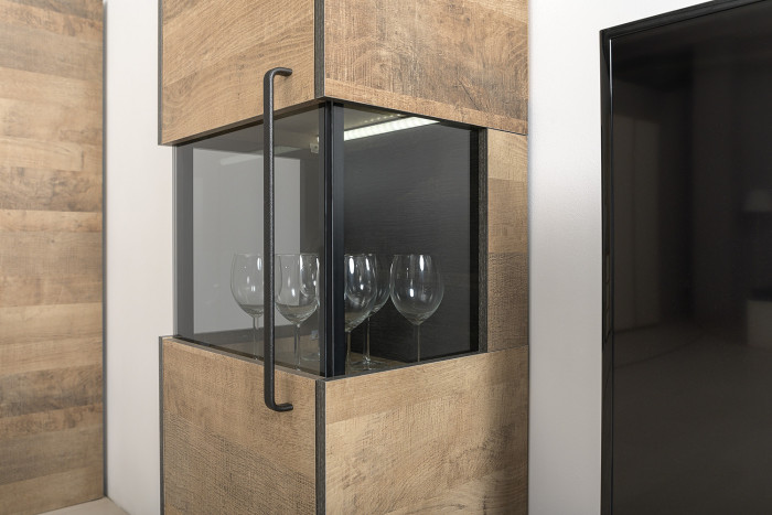 Трувор Гостиная 017, дуб гранж песочный/интра