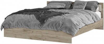 ГАРМОНИЯ КР 601 кровать (1,652х0,7х2,032) дуб крафт белый/дуб крафт серый