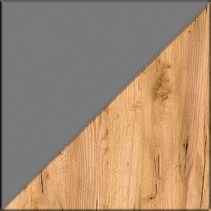 Остин Прихожая 71, цвет серый графит/дуб крафт золотой, ШхГхВ 120х41,9х180 см.