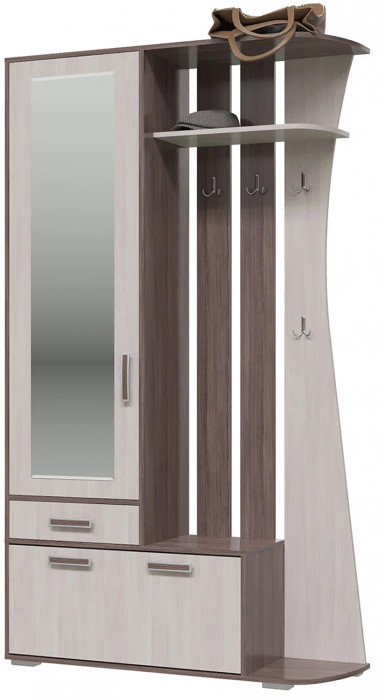 Прихожая 2-3424бод.тем/св Мокко, бодега тёмный/бодега светлый