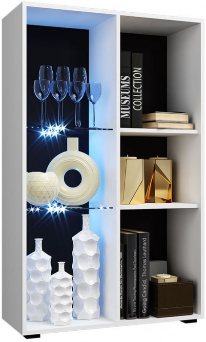 Гостиная Нэнси NEW МДФ Вариант №1 (Белый глянец, Дуб Сонома)