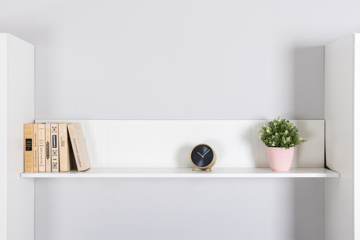 Валенсия Гостиная № 062, ЛДСП белый шагрень/МДФ белый шагрень