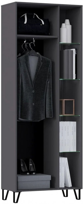 Модульная гостиная Оливия, композиция 3 (Графит, Графит глянец)