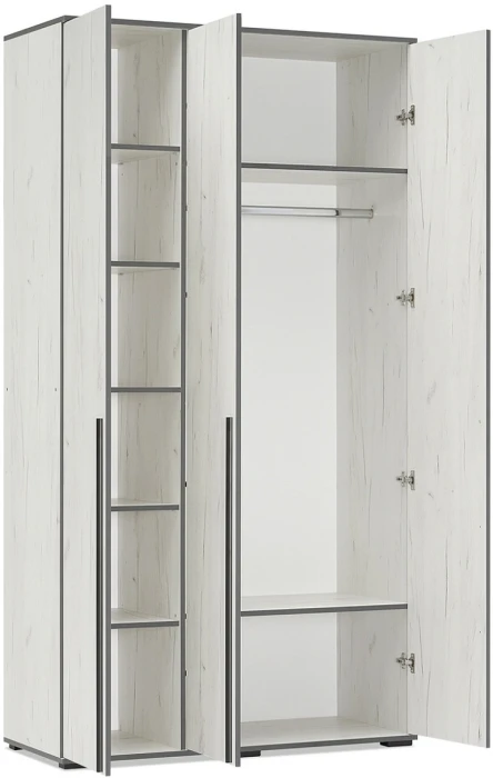 Норд Прихожая, композиция №1, Дуб крафт белый/Дуб крафт белый