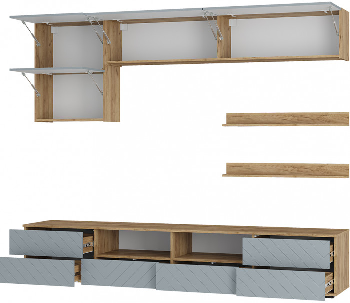 Гостиная Камелия ГС-01, Крафт, Шарли бриз