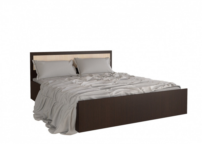 Фиеста Кровать 160, венге (Венге / дуб беленый)