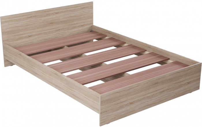 ЛАЙТ Кровать КР-004 (Прямоугольный щиток) 144 мм (Белый)